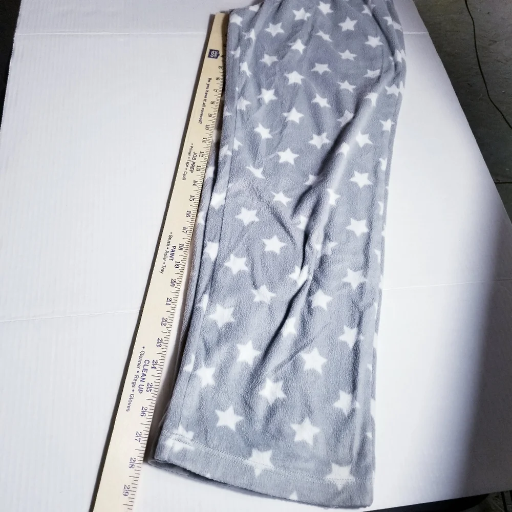 SLEEP CHIC STAR GRAY AND WHITE PJ PANTS SIZE SMALL - Picture 5 of 15